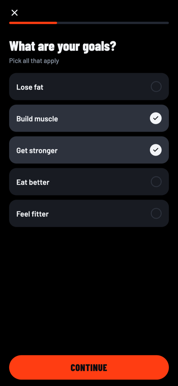 A client answering their onboarding form on their phone.